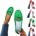 thumbnail image 1 of Loafers for Women Comfortable Slip On Business Work Flats Shoes Casual Loafer Flat Sole Women's Casual Plus Size Loafers with Metal Chain, 1 of 9