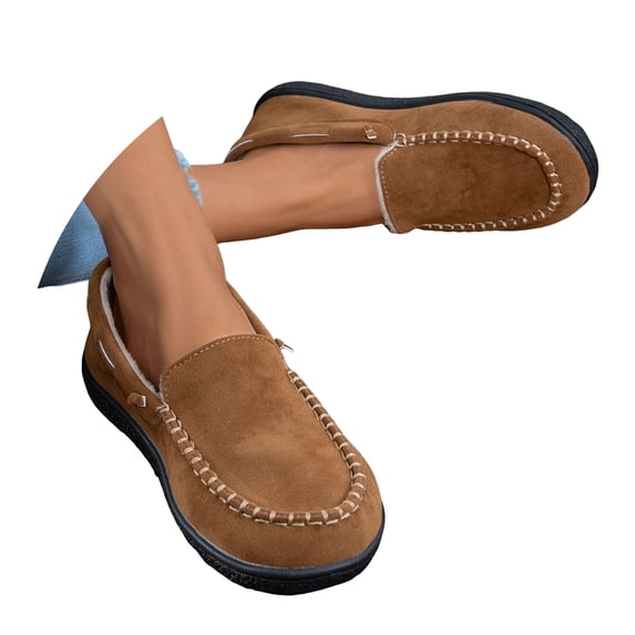 Loafers for Women Winter Short Booties Business Casual Shoes Comfortable Lightweight Slip On Work Flats