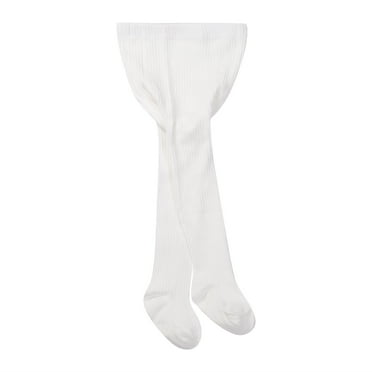 Loalirando 0-4Y Baby Girls Tights, Basic Plain Rib Stitch Knit Leggings Stockings 1 Pack Pantyhose Infants Toddlers