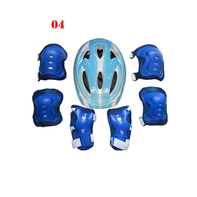 Loalirando Child Kids Safety Helmet & Knee & Elbow Pad Set For Boy Girl