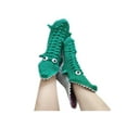 thumbnail image 1 of Loalirando Knitted Crocodile Socks 3D Animal Socks Knitting Pattern Socks Fun Christmas Gift to Kids Adults, 1 of 5