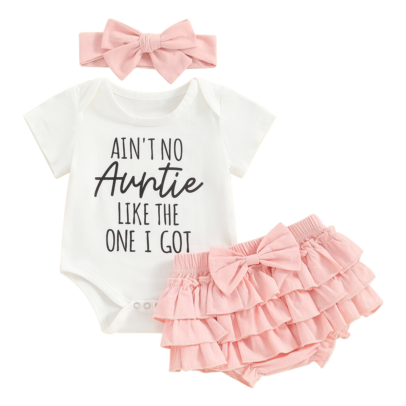 Auntie And Niece Matching Outfits Emmababy Newborn Girl's 3PCS