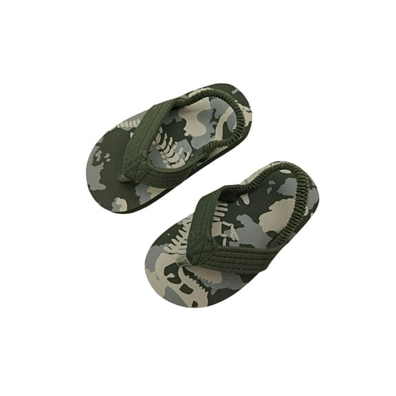 Loalirando Toddler Kids Girls Boys Flip Flops Cartoon Pattern Summer Kid Sandals with Back Strap Slippers