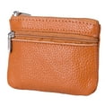 thumbnail image 1 of Loalirando Women Men Leather Coin Purse Zipper Small Change Soft Bag, 1 of 6