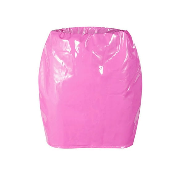Loalirando Womens Patent Leather Mini Skirt Sexy Skinny Bodycon Pencil Skirts Clubwear