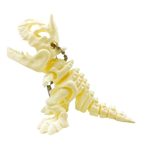 Loamitoy Keychain Pendant, 3D Printed Skeleton Dinosaur Keychain, Lightweight Backpack Handbag Charm for Everyday Use