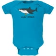 thumbnail image 1 of Loan Shark Great White Funny Pun Soft Baby One Piece Turquoise 3-6 M, 1 of 1