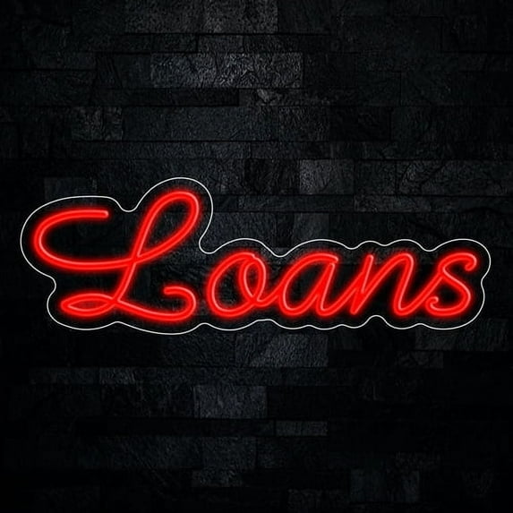 Loans LED Neon Sign 24"L x 8"H #33241