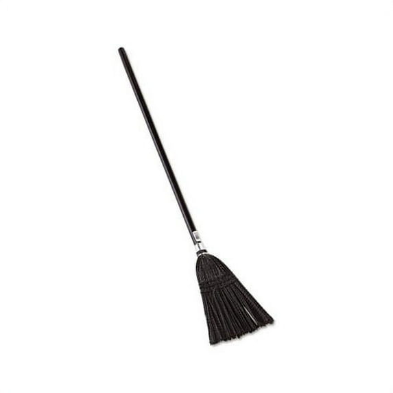 Lobby Pro Synthetic-Fill Broom 37 1/2" Height, Black