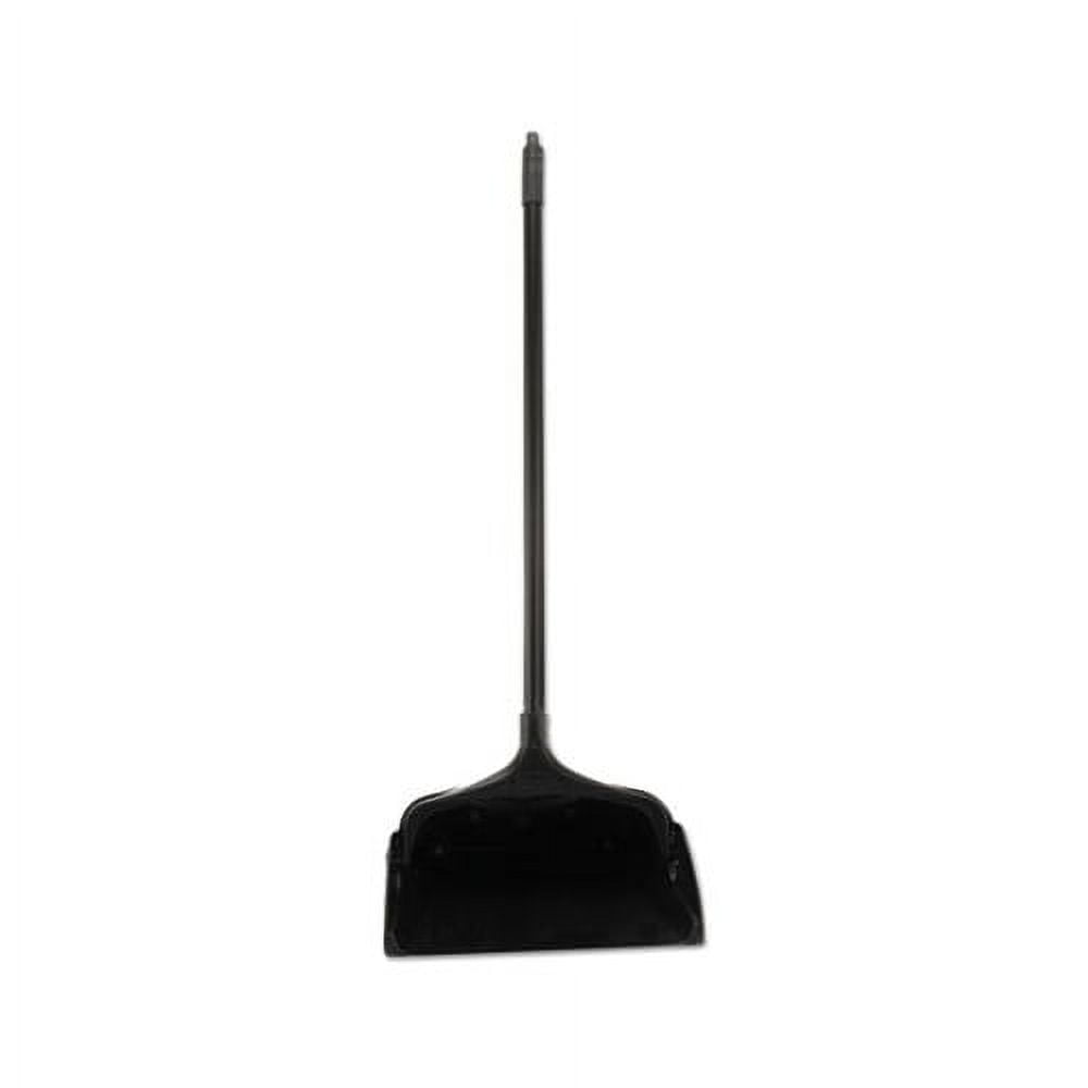 Lobby Pro Upright Dustpan W/Wheels, 12 1/2 ", Polypropylene w/Vinyl