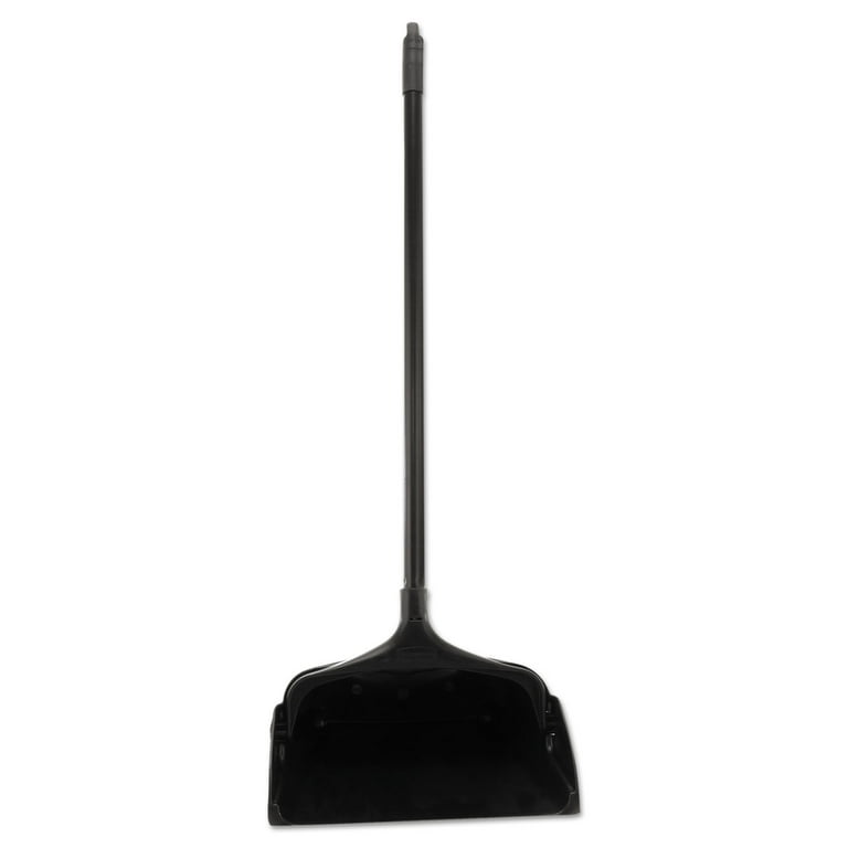 Lobby Pro Upright Dustpan with Wheels, 12.5w x 37h, Polypropylene with Vinyl Coat, Black Lobby Pro Upright Dustpan with Wheels, 12.5w x 37h, Polypropylene with Vinyl Coat, Black