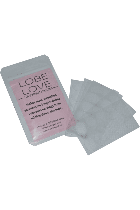 Clear Earring Support Patches, 60 Patches