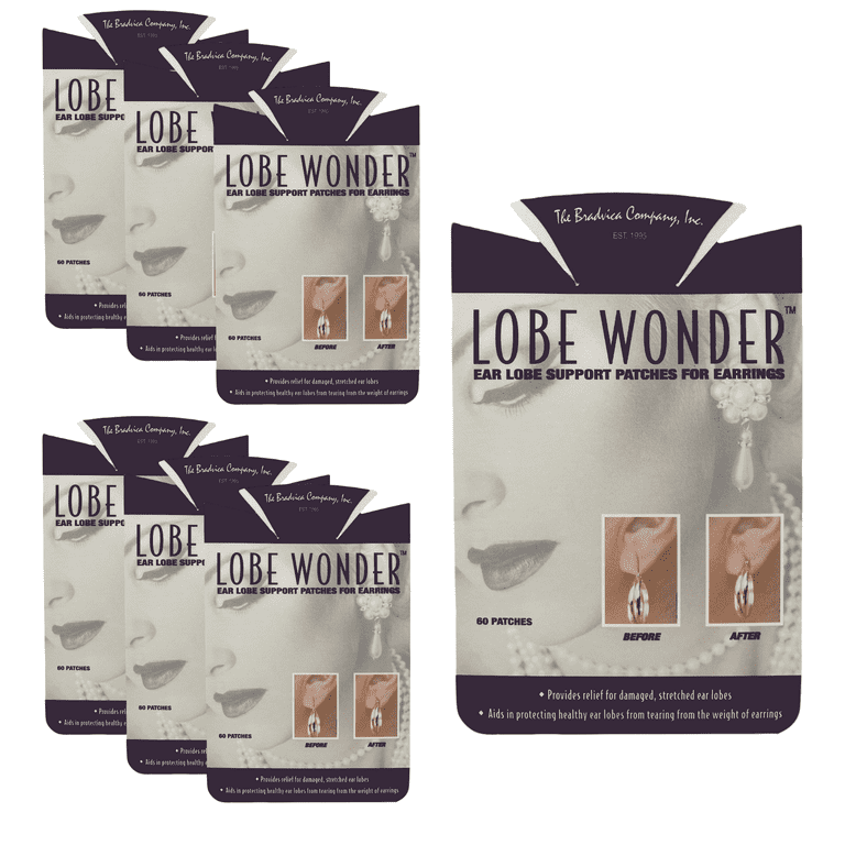 Lobe Wonder 420 Invisible Earring Ear-Lobe Support Patches