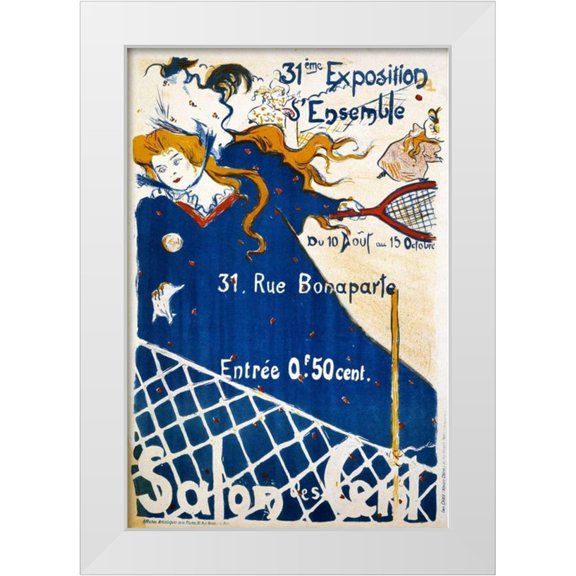 Lobel, P.H. 11x14 White Modern Wood Framed Museum Art Print Titled - Salon des Cent