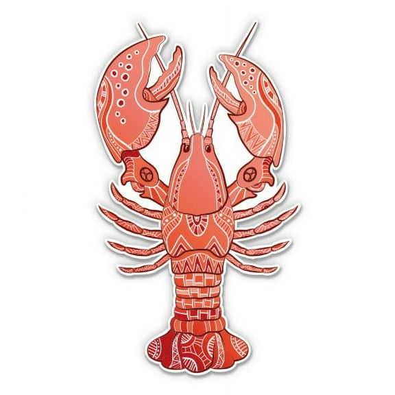 Lobster - 3" Vinyl Sticker - For Car Laptop Water Bottle Phone - Waterproof Decal
