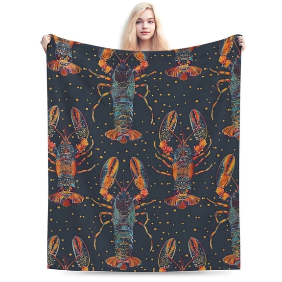 Lobster Blanket Soft Comfy Suitable for All Seasons 50x40