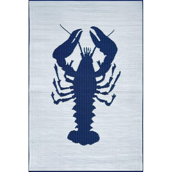 Lobster Blue White