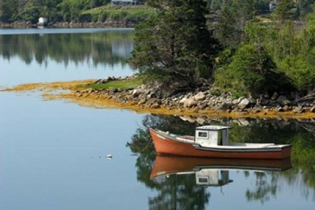 Lobster Boat Canada Canvas Art - Keith & Rebecca Snell DanitaDelimont (36 x 24)