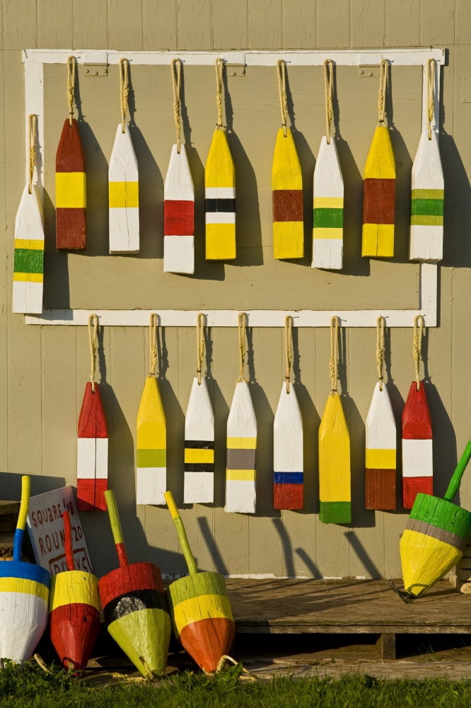 Lobster Buoys For Sale North Rustico Prince Edward Island Canvas Art - John Sylvester Design Pics (22 x 34)