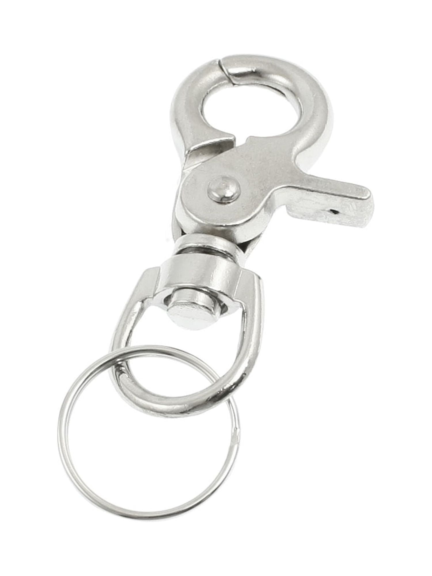 Keychains Key Rings Gunmetal Keychain Key Ring With Lobster Swivel Clasps  Snap Clip Hook, Key Ring, Split Rings 6pcs 