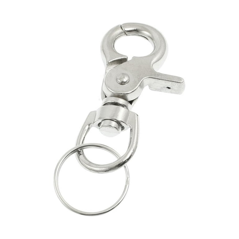 Key Chains With Heavy Duty Steel Metal Lobster Claw Hooks + Keychain Rings  Pre-Assembled 