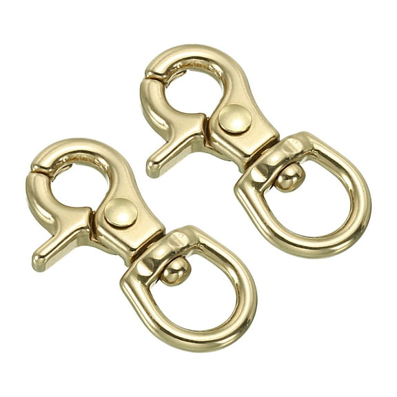 Lobster Clasp Keychains, 2Pcs 0.4 Inch Round Clasps Swivel Trigger Snap Hook