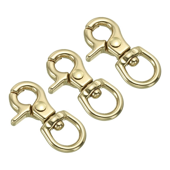 Lobster Clasp Keychains, 3Pcs 0.4 Inch Round Clasps Swivel Trigger Snap Hook