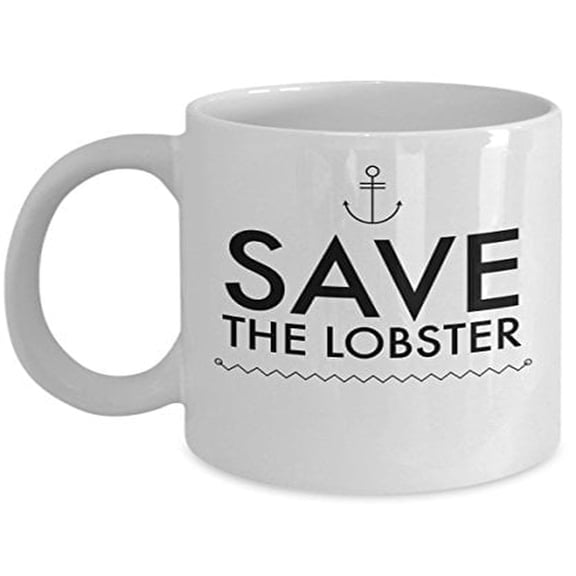 Lobster 11 oz Coffee Mug - Ocean Animal Lover Gifts White Ceramic