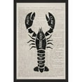 thumbnail image 1 of "Lobster Contour" Framed Painting Print, 1 of 5