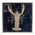thumbnail image 1 of Stupell Industries Coastal Lobster Contour over Map Gray Floating Frame Canvas Art, 18 x 18, by Sasha, 1 of 8