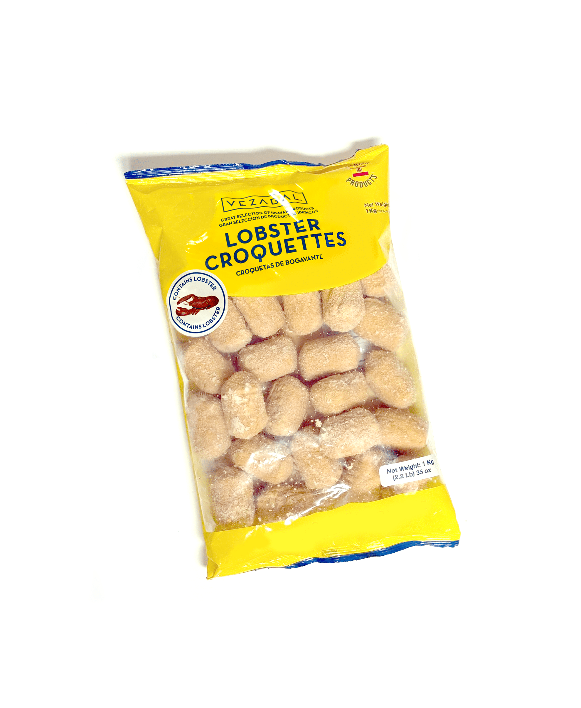Vezabal Gourmet Spanish Frozen Lobster Croquettes - Allergens Included