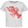 thumbnail image 1 of Lobster Crustacean Copperplate Toddler T Shirt White Toddler Size 5/6, 1 of 1