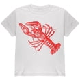 thumbnail image 1 of Lobster Crustacean Copperplate Youth T Shirt White YLG, 1 of 1