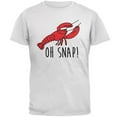 thumbnail image 1 of Lobster Crustacean Oh Snap Mens Soft T Shirt White 2XL, 1 of 1