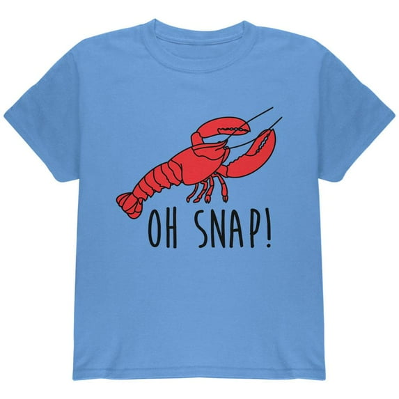 Lobster Crustacean Oh Snap Youth T Shirt Carolina Blue YLG