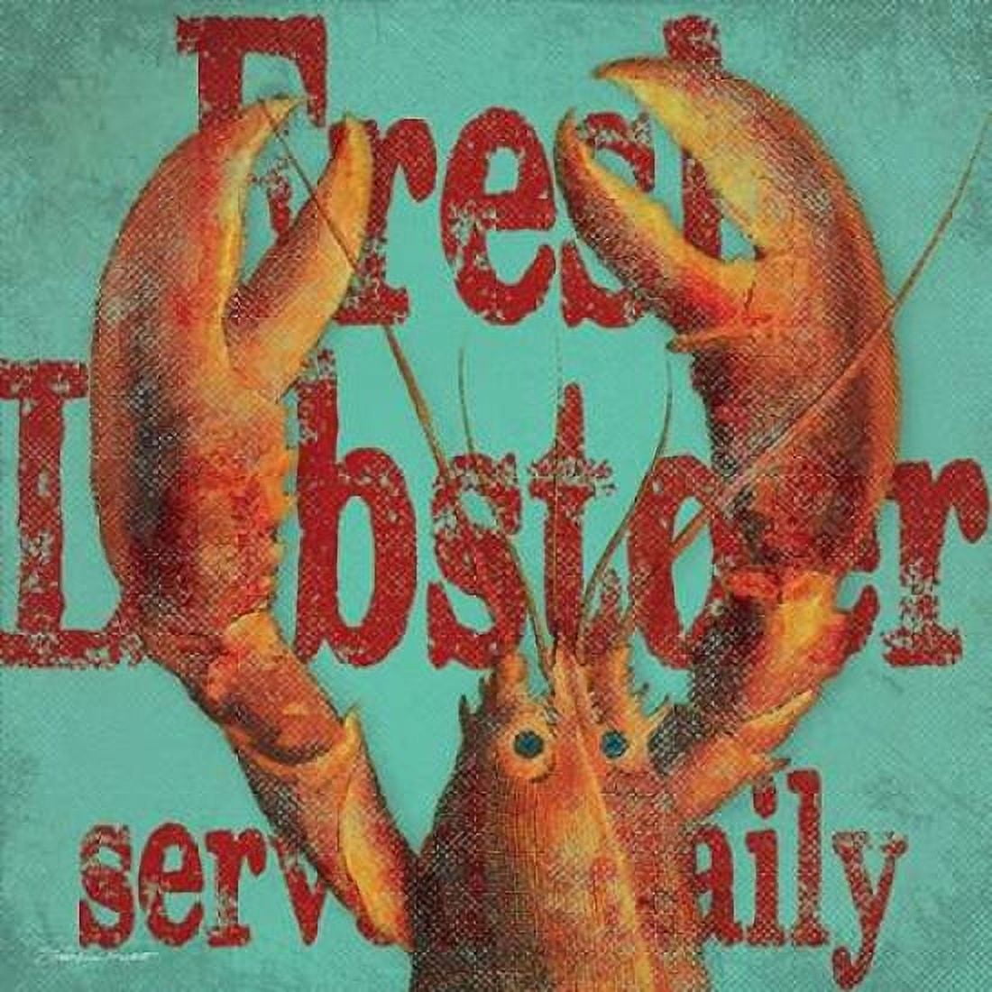 Lobster Dinner Canvas Art - Stephanie Marrott (24 x 24)