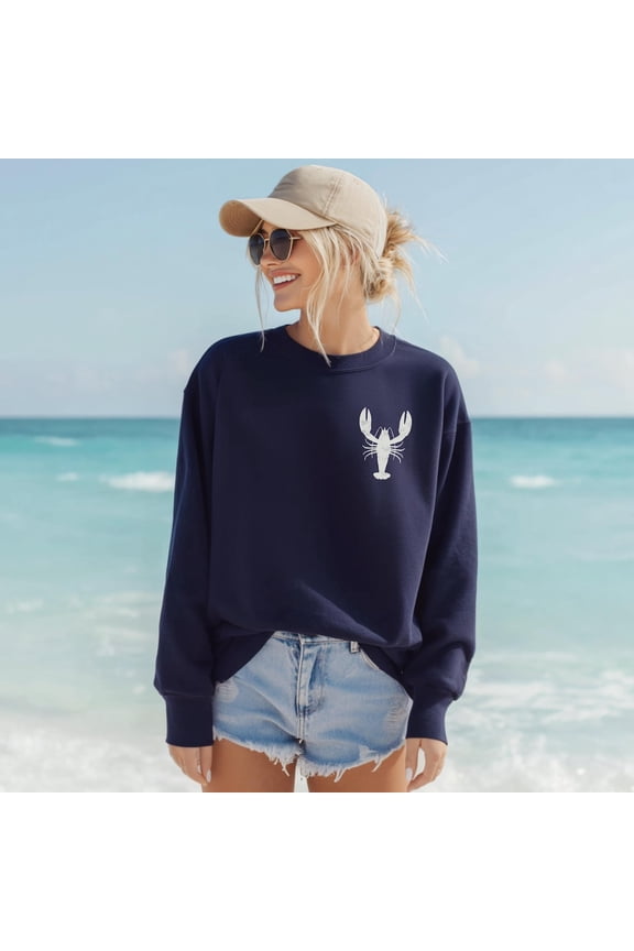 Lobster Fisherman Aesthetic Maine Coastal Cape Cod Nantucket Sweatshirt All size S-3XL