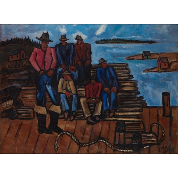 Lobster Fishermen Fine Art (36 x 24)