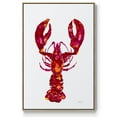 thumbnail image 1 of Lobster Framed Premium Gallery Wrapped Canvas - Ready to Hang - 27 x 41 - Natural Wood Floating Frame, 1 of 9