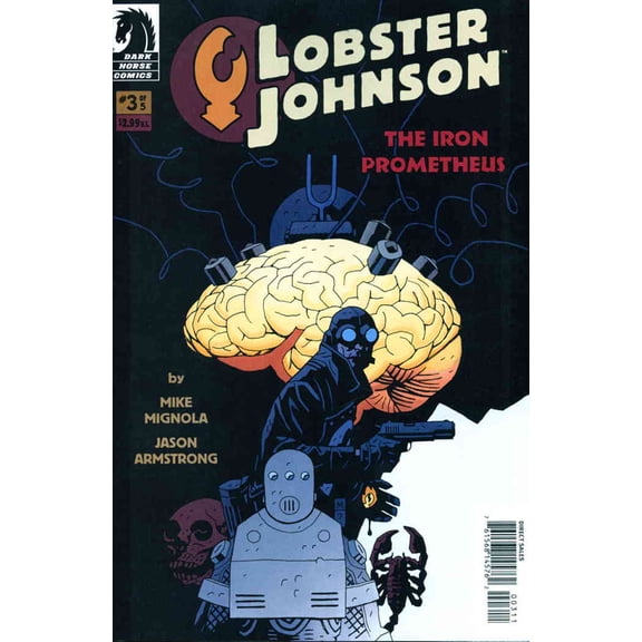 Lobster Johnson: The Iron Prometheus #3 VF ; Dark Horse Comic Book