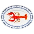 thumbnail image 1 of Lobster Pattern - 12 x 16 inch Oval Platter - Golden Rabbit Enamelware, 1 of 4