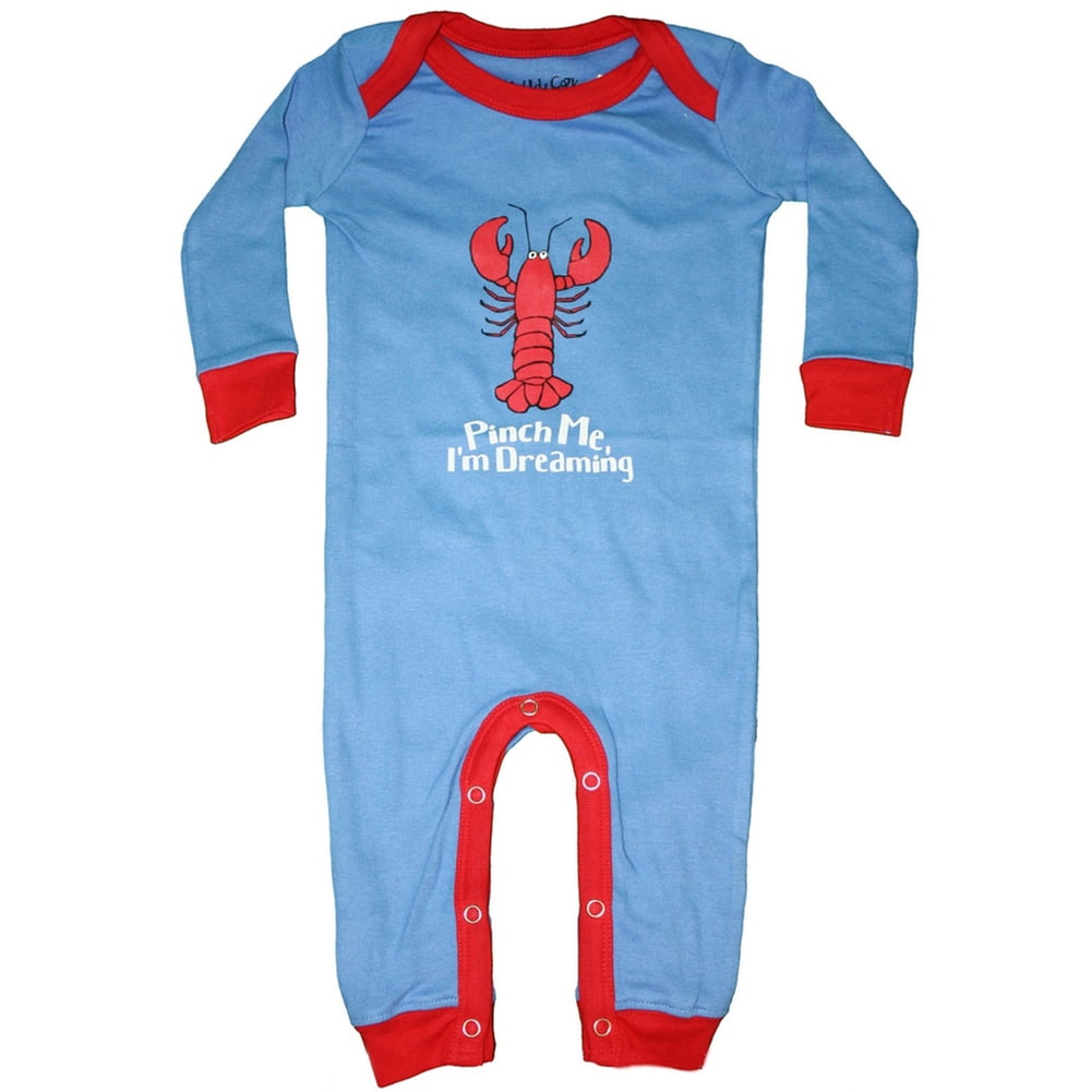 Lobster Pinch Me I'm Dreaming Infant Coveralls - 12 month