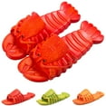 thumbnail image 1 of Lobster Slippers, Funny Animal themed Slippers,Pool Beach Party Shoes,Unisex Shoes Couple Summer Slipper for Kids and Women Men, 1 of 7