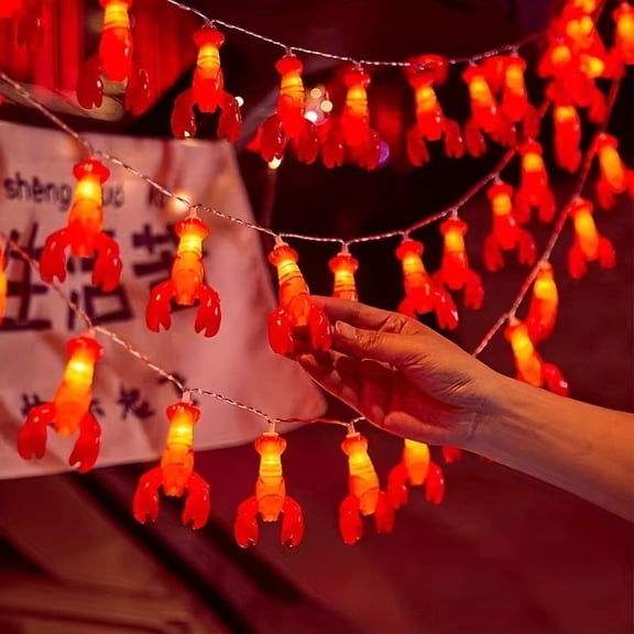 Lobster String Lights 10 LED Battery Operated for Summer Party Decor