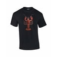 thumbnail image 1 of Lobster T-shirt 3D Great Maine Lobstah Crustacean Vacation Celebration Portland Old Orchard Kennebunk Bar Harbor-Black-XXXL, 1 of 4