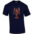 thumbnail image 1 of Lobster T-shirt 3D Great Maine Lobstah Crustacean Vacation Celebration Portland Old Orchard Kennebunk Bar Harbor-Navyblue-Small, 1 of 4