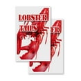 thumbnail image 1 of Lobster Tails (2-PACK) 24" x 36" Vinyl Decals | Sign Insert Peel & Stick Decals Stickers Window Signs, 1 of 2
