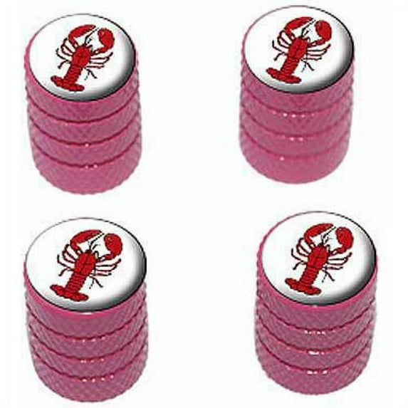 Lobster Tire Rim Wheel Aluminum Valve Stem Caps, Multiple Colors