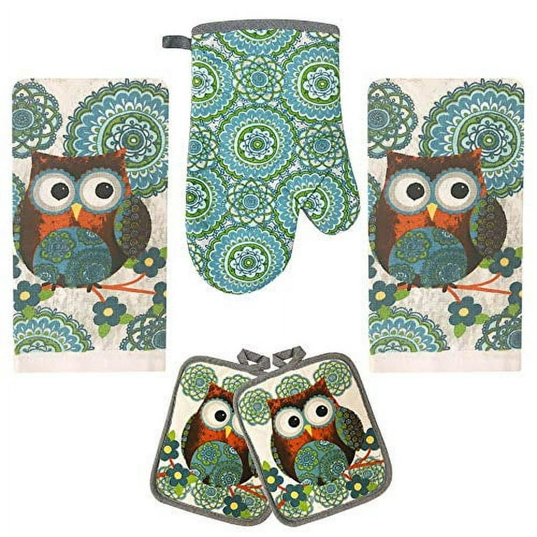  Kitchen Towels Decorative Set Cute Birds Tea Towels