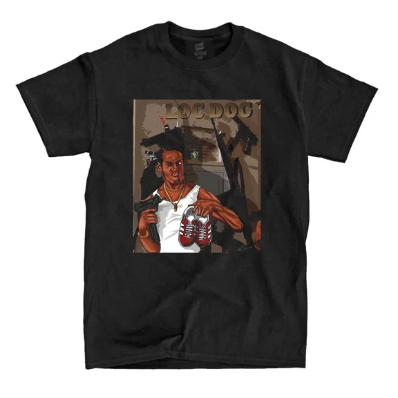Loc Dog - Black Shirt - Ships Fast! High Quality! Active